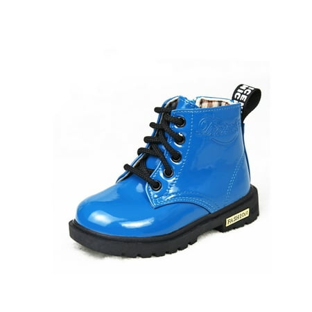 SIMANLAN Girls Boys Short Bootie Side Zipper Ankle Boot Lace Up Combat Boots School Winter Warm Booties Outdoor Patent Leather Blue 12C
SIMANLAN Girls Boys Short Bootie Side Zipper Ankle Boot Lace Up Combat Boots School Winter Warm Booties Outdoor Patent Leather Blue 12C
