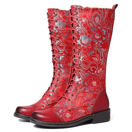 NECHOLOGY Knee High Womens Boots Flats Style Boots For Womens Boots Long Women s Ethnic Knee High Womens Boots Flats Red 9
NECHOLOGY Knee High Womens Boots Flats Style Boots For Womens Boots Long Women s Ethnic Knee High Womens Boots Flats Red 9