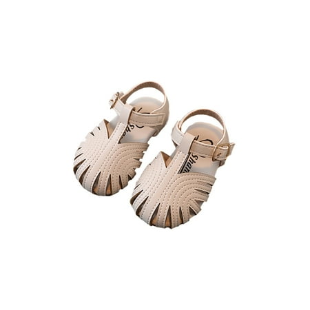 SIMANLAN Toddler Girl Sandal Ankle Strap Princess Shoes Summer Flat Sandals Kids Fashion Girls Closed Toe Beige 5C
SIMANLAN Toddler Girl Sandal Ankle Strap Princess Shoes Summer Flat Sandals Kids Fashion Girls Closed Toe Beige 5C