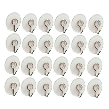 24pcs Vacuum Suction Cup Hooks Transparent PVC Wall Hooks Heavy-duty Hangers for Bathroom Kitchen
24pcs Vacuum Suction Cup Hooks Transparent PVC Wall Hooks Heavy-duty Hangers for Bathroom Kitchen