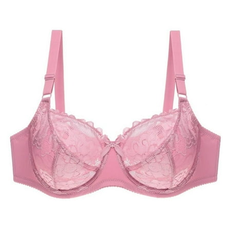 Spdoo Women Lace Minimizer Full Figure Underwire Bra Lace Perspective Bras Women Lingerie Underwire Embroidery Non Padded Pink 46D
Spdoo Women Lace Minimizer Full Figure Underwire Bra Lace Perspective Bras Women Lingerie Underwire Embroidery Non Padded Pink 46D