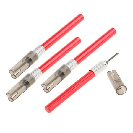 Model File Set 4 Pieces Fine Grinding Files Kits Narrow File Tools for Car Model