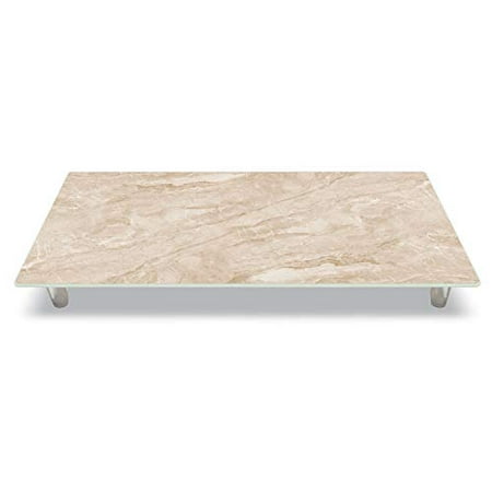 CounterArt Taupe Marble Design Tempered Glass Instant Counter