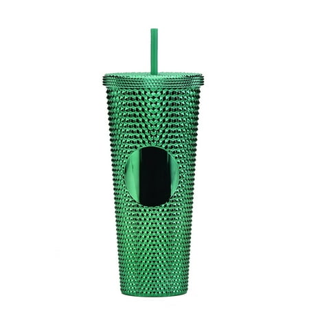 24 oz Double Wall Plastic Matte Studded Tumbler with Lid and Straw Reusable Iced Coffee Cups Double Wall Smoothie Cup
24 oz Double Wall Plastic Matte Studded Tumbler with Lid and Straw Reusable Iced Coffee Cups Double Wall Smoothie Cup
