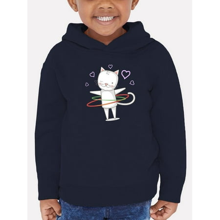 Lovely Kitten W Hula Hoops Hoodie Toddler -Image by Shutterstock 2 Toddler