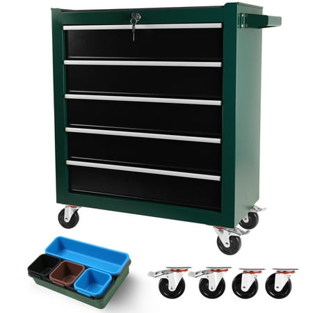 KUBEAUTY Rolling 5-Drawer Tool Chest with Keyed Locking System Tool Cabinet on Wheels with Drawer Liners and Link Buckle Expandable to Large Cabinet Set Ideal for Warehouse or Garage S
KUBEAUTY Rolling 5-Drawer Tool Chest with Keyed Locking System Tool Cabinet on Wheels with Drawer Liners and Link Buckle Expandable to Large Cabinet Set Ideal for Warehouse or Garage S