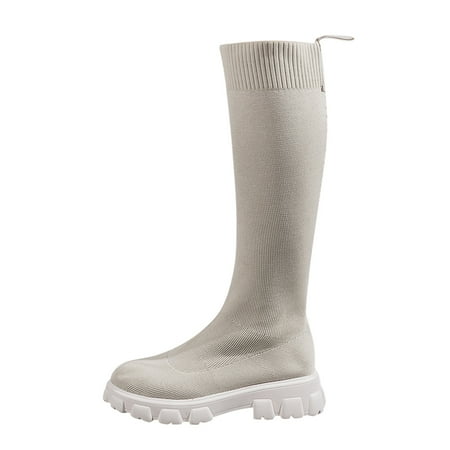 Woman Elastic Comfortable Boots Ladies Fashion Solid Color Versatile Breathable Mesh Boots Thick Sole Thick Heel Long Boots
Woman Elastic Comfortable Boots Ladies Fashion Solid Color Versatile Breathable Mesh Boots Thick Sole Thick Heel Long Boots