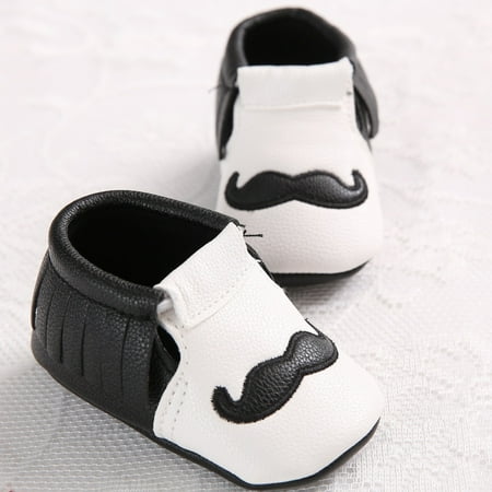 Toyella Baby shoes baby shoes soft bottom shoes big mustache toddler shoes Black 11
Toyella Baby shoes baby shoes soft bottom shoes big mustache toddler shoes Black 11