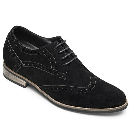 CMR CHAMARIPA Elevator Shoes High Heel Men Dress Shoes Height Increasing Black Suede Wingtip Brogues 3.15
CMR CHAMARIPA Elevator Shoes High Heel Men Dress Shoes Height Increasing Black Suede Wingtip Brogues 3.15