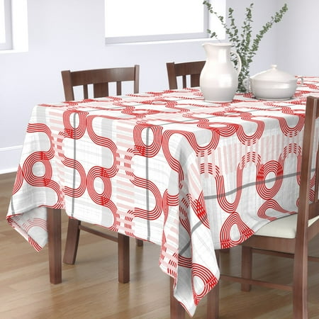 Cotton Sateen Tablecloth 70 x 144 - Bauhaus Geometric Pink Gray Abstract Modern Red Mid Century Print Custom Table Linens by Spoonflower
Cotton Sateen Tablecloth 70 x 144 - Bauhaus Geometric Pink Gray Abstract Modern Red Mid Century Print Custom Table Linens by Spoonflower