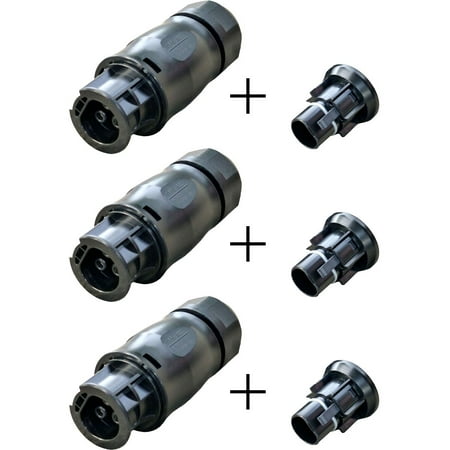 BESHOM 3-Pole Waterproof Connection Female Plug End Cap For Betteri BC01 Hoymiles