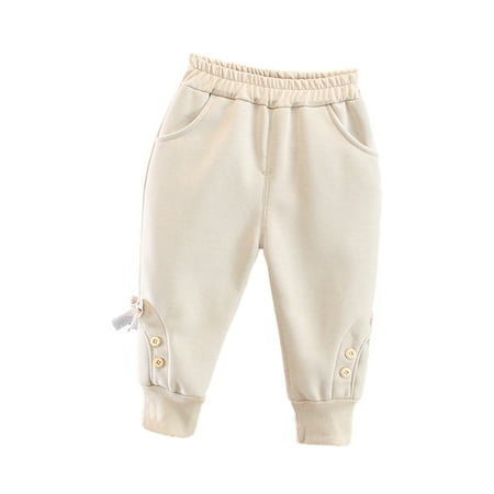 Posijego Toddler Kids Baby Girls Fleece Lined Sweatpants Joggers Bowknot Ankle Elastic Waist Bottoms Trousers
Posijego Toddler Kids Baby Girls Fleece Lined Sweatpants Joggers Bowknot Ankle Elastic Waist Bottoms Trousers