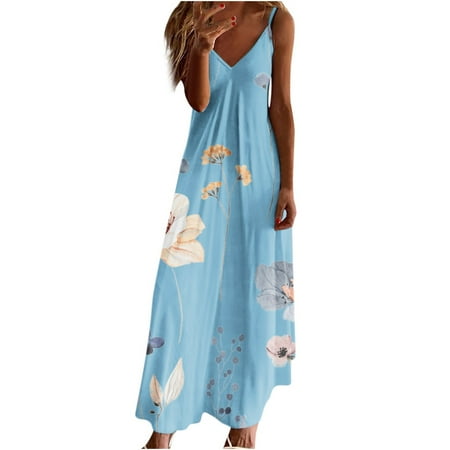YanHoo Women s Maxi Dresses Clearance Sleeveless V Neck Strappy Dress Summer Casual Loose Long Dress for Beach Holiday
YanHoo Women s Maxi Dresses Clearance Sleeveless V Neck Strappy Dress Summer Casual Loose Long Dress for Beach Holiday