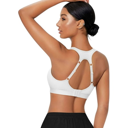 Junlan Women High Impact Sports Bra Racerback Running Bras Wireless Adjustable Straps Hook Quick Dry Max Support(White 2XL)
Junlan Women High Impact Sports Bra Racerback Running Bras Wireless Adjustable Straps Hook Quick Dry Max Support(White 2XL)