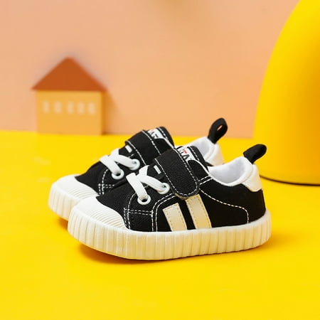 Toyella Toddler Shoes Soft Sole Baby Girl Shoes Black 20