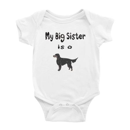 My Big Sister Is A Gordon Setter Dog Cute Baby Clothing Bodysuits Boy Girl Unisex
My Big Sister Is A Gordon Setter Dog Cute Baby Clothing Bodysuits Boy Girl Unisex