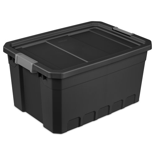 Homz 18" Large Clear Storage Bin, Set of 6
