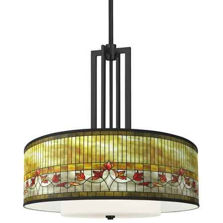Tiffany Lily Carey 24 Black 4-Light Chandelier