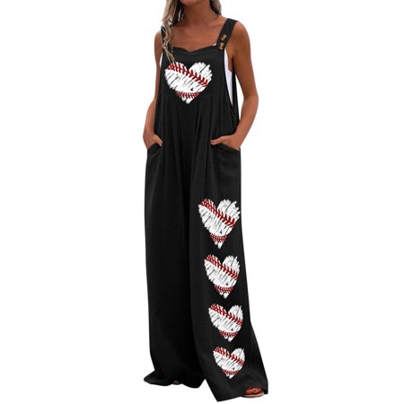 Moonsky Women Casual Baseball Wide Leg Overalls Pocket Long Playsuit Strap Summer Loose Comfy Baggy Button Jumpsuit
Moonsky Women Casual Baseball Wide Leg Overalls Pocket Long Playsuit Strap Summer Loose Comfy Baggy Button Jumpsuit
