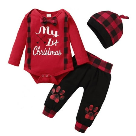 Newborn Baby Boy Girl Clothes Cute Baby Clothes Romper + Pants Baby Outfits 3PCS Set 
Newborn Baby Boy Girl Clothes Cute Baby Clothes Romper + Pants Baby Outfits 3PCS Set