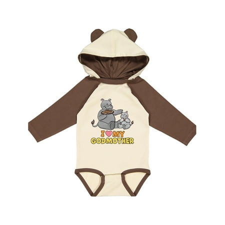 Inktastic I Love My Godmother Hippos Gift Baby Boy or Baby Girl Long Sleeve Bodysuit
Inktastic I Love My Godmother Hippos Gift Baby Boy or Baby Girl Long Sleeve Bodysuit