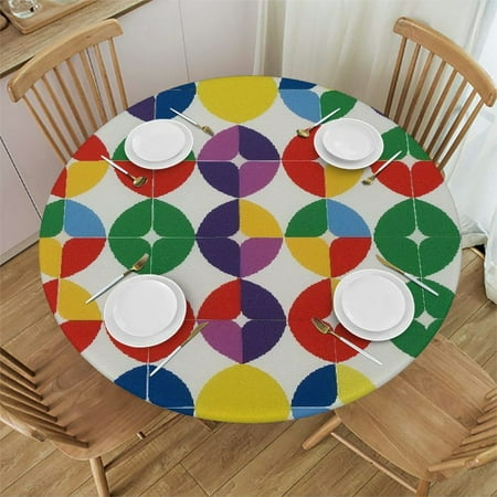 BCIIG Circles Round Table Cover Stain Resistant Washable Indoor Outdoor Tablecloth Kitchen Dining Wedding Parties Table Cloth 100% Polyester Fiber 42-46
BCIIG Circles Round Table Cover Stain Resistant Washable Indoor Outdoor Tablecloth Kitchen Dining Wedding Parties Table Cloth 100% Polyester Fiber 42-46