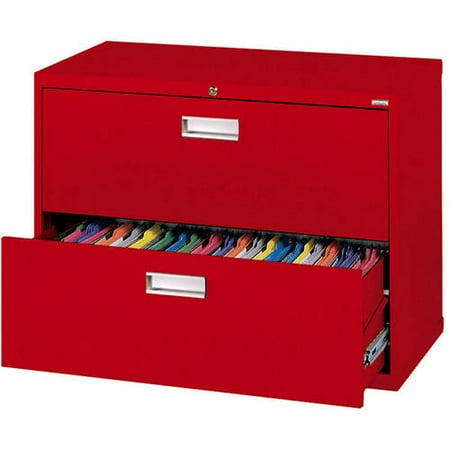 Sandusky Lee 600 Series 36" 2-Drawer Lateral File, Red