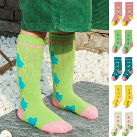 Yesbay 2 Pair Baby Socks Super Soft Knitted Anti-skid Cotton Boys Girls Fruit Print Knee High Infant Toddler Stockings for Outdoor
Yesbay 2 Pair Baby Socks Super Soft Knitted Anti-skid Cotton Boys Girls Fruit Print Knee High Infant Toddler Stockings for Outdoor