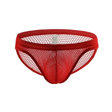 Men s Underwear Boxer Briefs Mesh Breathable Underpants