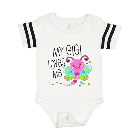 Inktastic My Gigi Loves Me- Cute Dragonfly Gift Baby Boy or Baby Girl Bodysuit