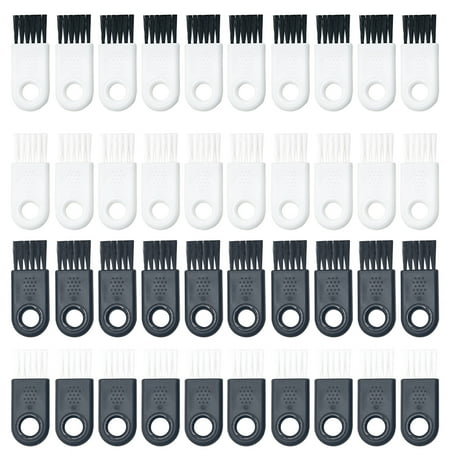 Etereauty 40Pcs Electric Shaver Brushes Hair Clipper Cleaning Brushes Black White