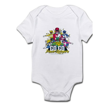CafePress - Go Go Power Rangers Group Shot - Baby Light Bodysuit