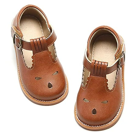 Girl s T-Strap School Uniform Dress Shoe Mary Jane Flat
