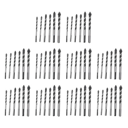 50 Pcs Multi-Material Drill Bit Set for Tile Concrete Brick Glass Plastic and Wood Tungsten Carbide Brick Wall
50 Pcs Multi-Material Drill Bit Set for Tile Concrete Brick Glass Plastic and Wood Tungsten Carbide Brick Wall