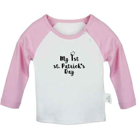 My 1st st. Patrick s Day Funny T shirt For Baby Newborn Babies T-shirts Infant Tops 0-24M Kids Graphic Tees Clothing (Long Pink Raglan T-shirt 6-12 Months)
My 1st st. Patrick s Day Funny T shirt For Baby Newborn Babies T-shirts Infant Tops 0-24M Kids Graphic Tees Clothing (Long Pink Raglan T-shirt 6-12 Months)