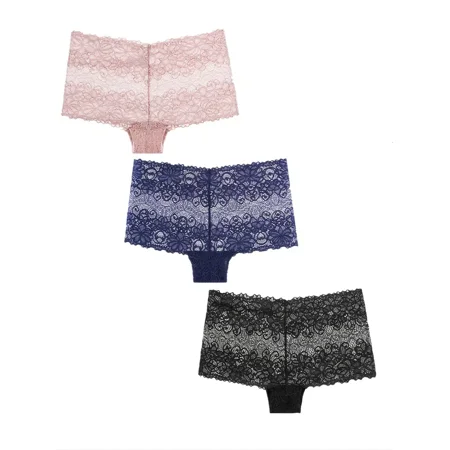 3 Pcs Women‘s Lace Sexy Boyshort Panties Sheer Mesh Hollow Medium Stretch Panties Women‘s Lingerie & Underwear
3 Pcs Women‘s Lace Sexy Boyshort Panties Sheer Mesh Hollow Medium Stretch Panties Women‘s Lingerie & Underwear