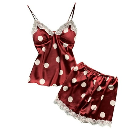 YUEHAO underwear women Silk Pajamas y Satin Underwear Lace Camisole Shorts Set Lingerie Women S XXL Red S
YUEHAO underwear women Silk Pajamas y Satin Underwear Lace Camisole Shorts Set Lingerie Women S XXL Red S