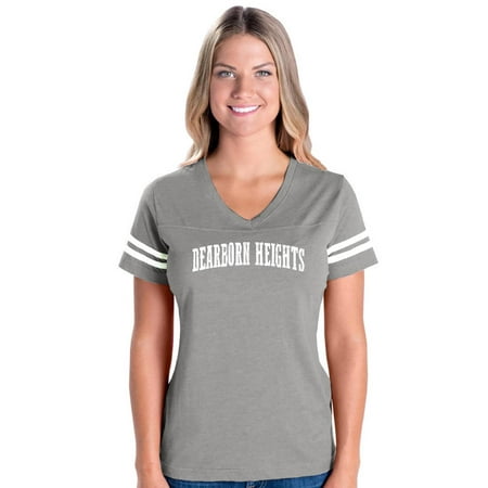 Michigan Womens V-Neck Fine Jersey Tee