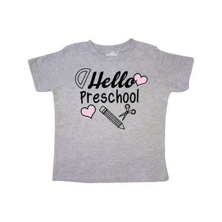 Inktastic Hello Preschool with Hearts and School Supplies Gift Toddler Boy or Toddler Girl T-Shirt
Inktastic Hello Preschool with Hearts and School Supplies Gift Toddler Boy or Toddler Girl T-Shirt