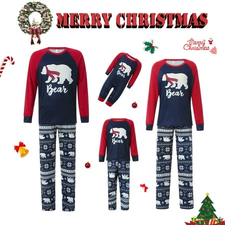 Christmas Family Matching Pajamas Sets Bear Print Sleepwear Holiday Xmas Loungewear Jammies Pjs For Adult Kids Baby
Christmas Family Matching Pajamas Sets Bear Print Sleepwear Holiday Xmas Loungewear Jammies Pjs For Adult Kids Baby
