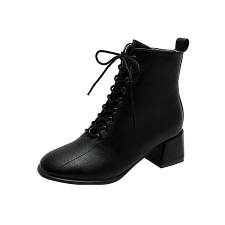 Stamzod Clearance Womens Fashion Solid Boots Zipper Women Round Head Midheel Heel Boots Shoes
Stamzod Clearance Womens Fashion Solid Boots Zipper Women Round Head Midheel Heel Boots Shoes