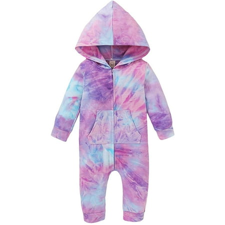 ZOELNIC Infant Baby Boys Girls Hooded Jumpsuit Tie Dye Long Sleeve Romper One Piece Outfit Coveralls Clothes (Purple 12-18 Months)
ZOELNIC Infant Baby Boys Girls Hooded Jumpsuit Tie Dye Long Sleeve Romper One Piece Outfit Coveralls Clothes (Purple 12-18 Months)