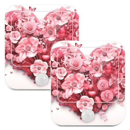 Love Valentine Floral LED Motion Sensor Night Light Plug into Wall 2 Pack Auto Dusk to Dawn Adjustable
Love Valentine Floral LED Motion Sensor Night Light Plug into Wall 2 Pack Auto Dusk to Dawn Adjustable