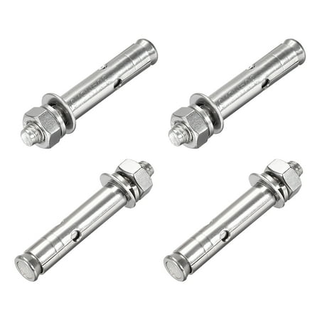 Uxcell M8x60mm Hex Expansion Bolt 304 Stainless Steel 4 Pack