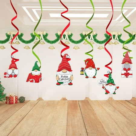 Ayyufe 6Pcs Christmas Spiral Pendants Cartoon Design Adorable Vivid Color Eco-friendly Creative Decorative PVC Hanging Spiral Pendant Xmas Party Photo Prop for Home
Ayyufe 6Pcs Christmas Spiral Pendants Cartoon Design Adorable Vivid Color Eco-friendly Creative Decorative PVC Hanging Spiral Pendant Xmas Party Photo Prop for Home