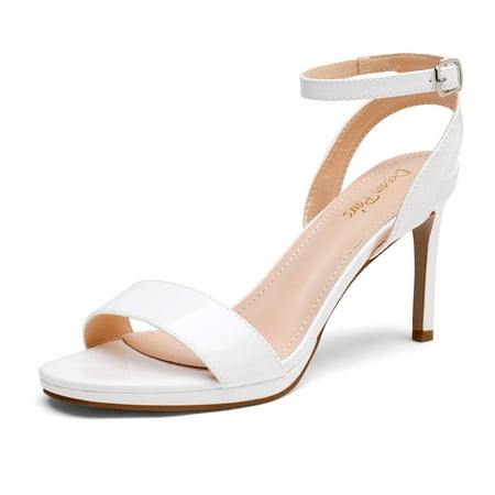 Dream Pairs Women s High Stiletto Open Toe Ankle Strap Heels Dress Pump Heel Sandals STECY-1 WHITE/PU Size 8.5
Dream Pairs Women s High Stiletto Open Toe Ankle Strap Heels Dress Pump Heel Sandals STECY-1 WHITE/PU Size 8.5