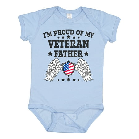 Inktastic I m Proud of My Veteran Father with Shield Gift Baby Boy or Baby Girl Bodysuit
Inktastic I m Proud of My Veteran Father with Shield Gift Baby Boy or Baby Girl Bodysuit
