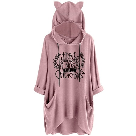Sexy Dance Women Long Sleeve T-shirt Hoodie Tunic Plain Tops Plus Size Tee Shirts Blouse Bear Ear Print Hooded Loungewear Nightgown Pajama
Sexy Dance Women Long Sleeve T-shirt Hoodie Tunic Plain Tops Plus Size Tee Shirts Blouse Bear Ear Print Hooded Loungewear Nightgown Pajama