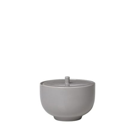 Blomus 64031 5 oz Ro Porcelain Sugar Bowl with Lid Mourning Dove