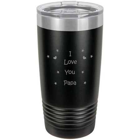 I Love you Papa! Stainless Steel Engraved Insulated Tumbler 20 Oz Travel Coffee Mug Black
I Love you Papa! Stainless Steel Engraved Insulated Tumbler 20 Oz Travel Coffee Mug Black